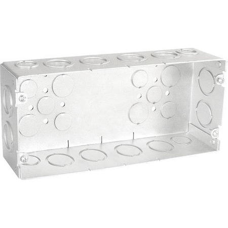 Southwire Electrical Box, 111.8 cu in, Multi Gang Box Type, 4 Gangs, Steel, Rectangular Shape GB-2124341